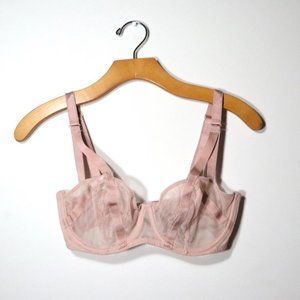 Victoria's Secret Sheer Pink Bra Women's Size 34D